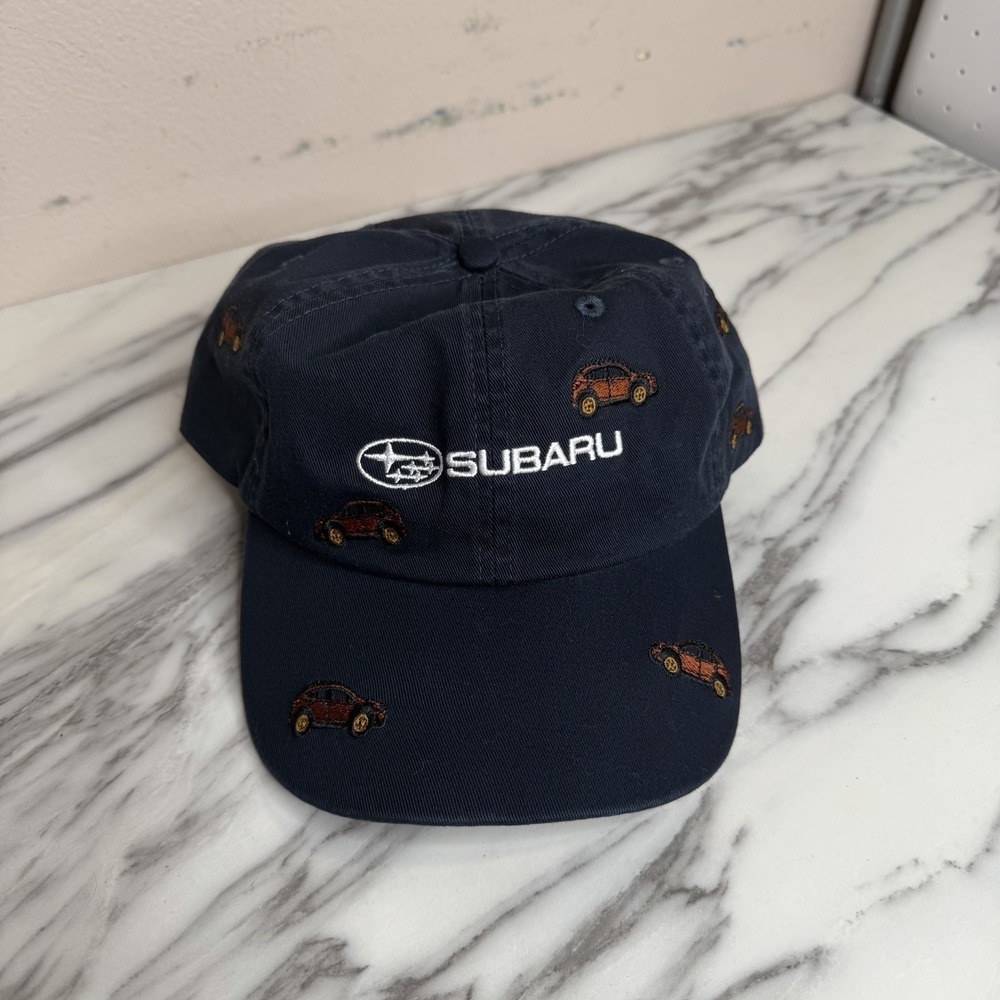 Subaru Official Embroidered Hat SnapBack Cap Trucker Vehicle Car All Over OS
